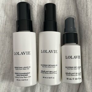 Lolavie Gloss Detangler (2) and Perfecting Leave-In